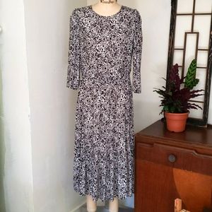 leapord print midi dress